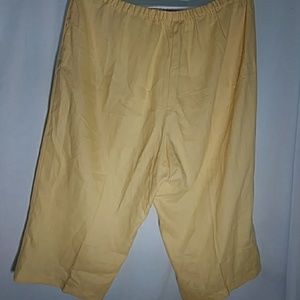 Capri Yellow Pants 3x